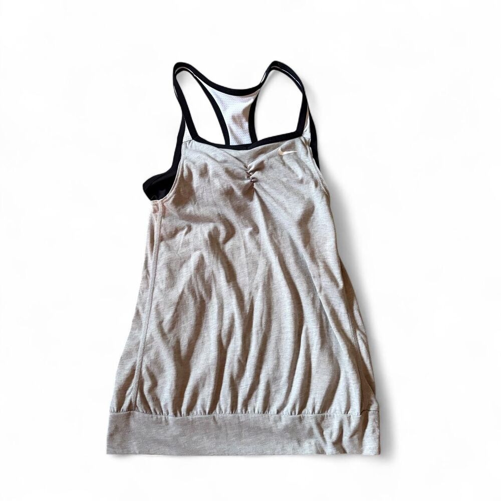 Nike Women's Grey and White Vest